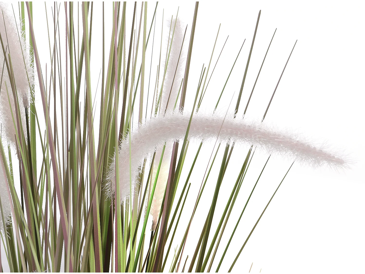 Plante graminée artificielle avec pot tissé - H.80 - BEGURA