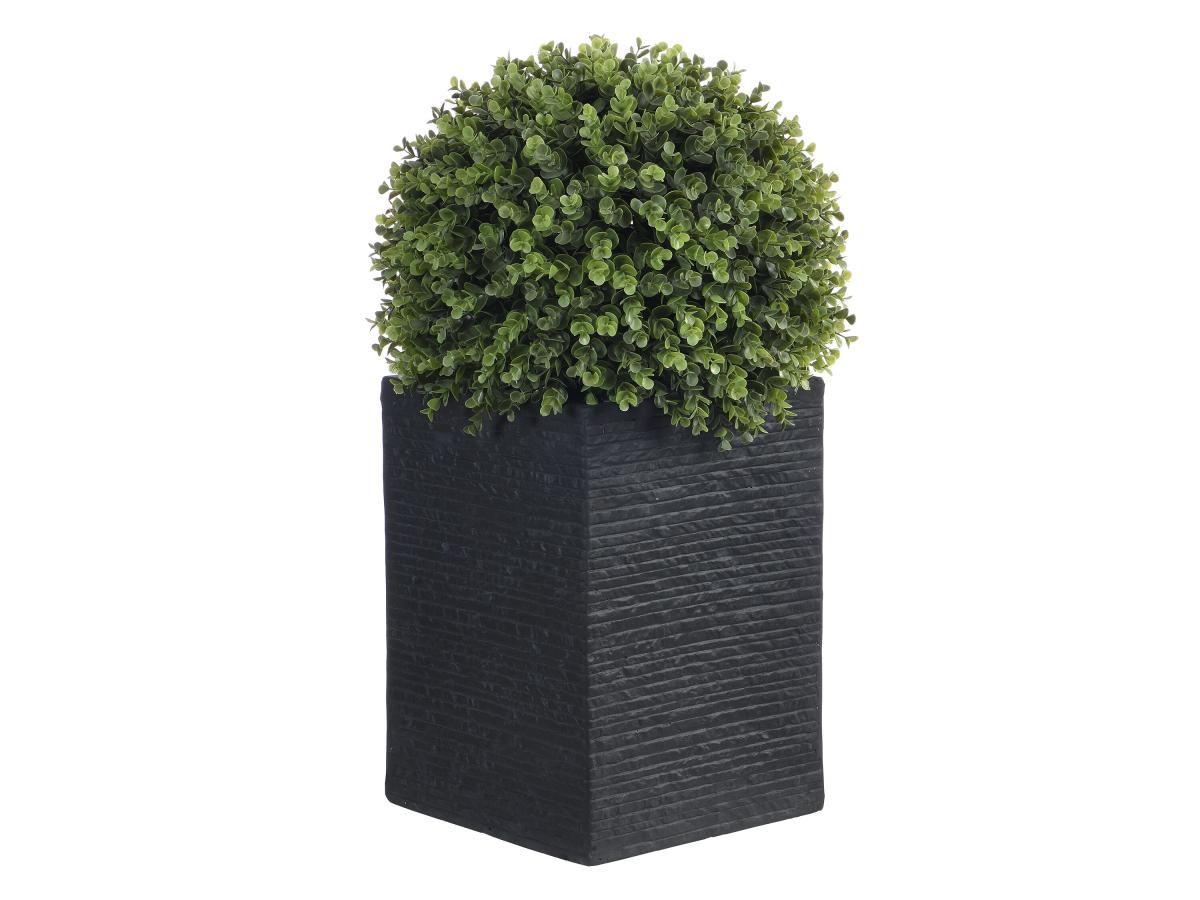Kunstpflanze Buchsbaumkugel mit Topf - 66 x 40 cm - Grün - DIAVA günstig online kaufen