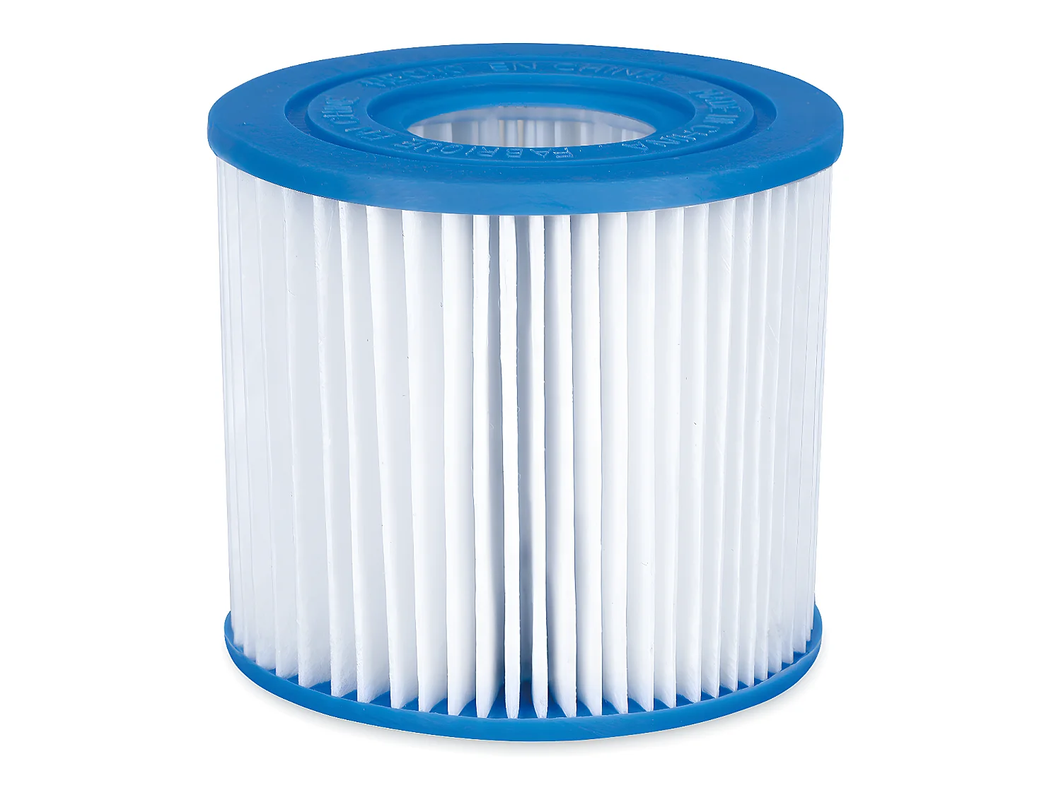 Piscine tubulaire ovale effet chevrons gris foncé avec pompe filtrante à cartouche - L424 x P250 x H100 cm - SALAMANQUE