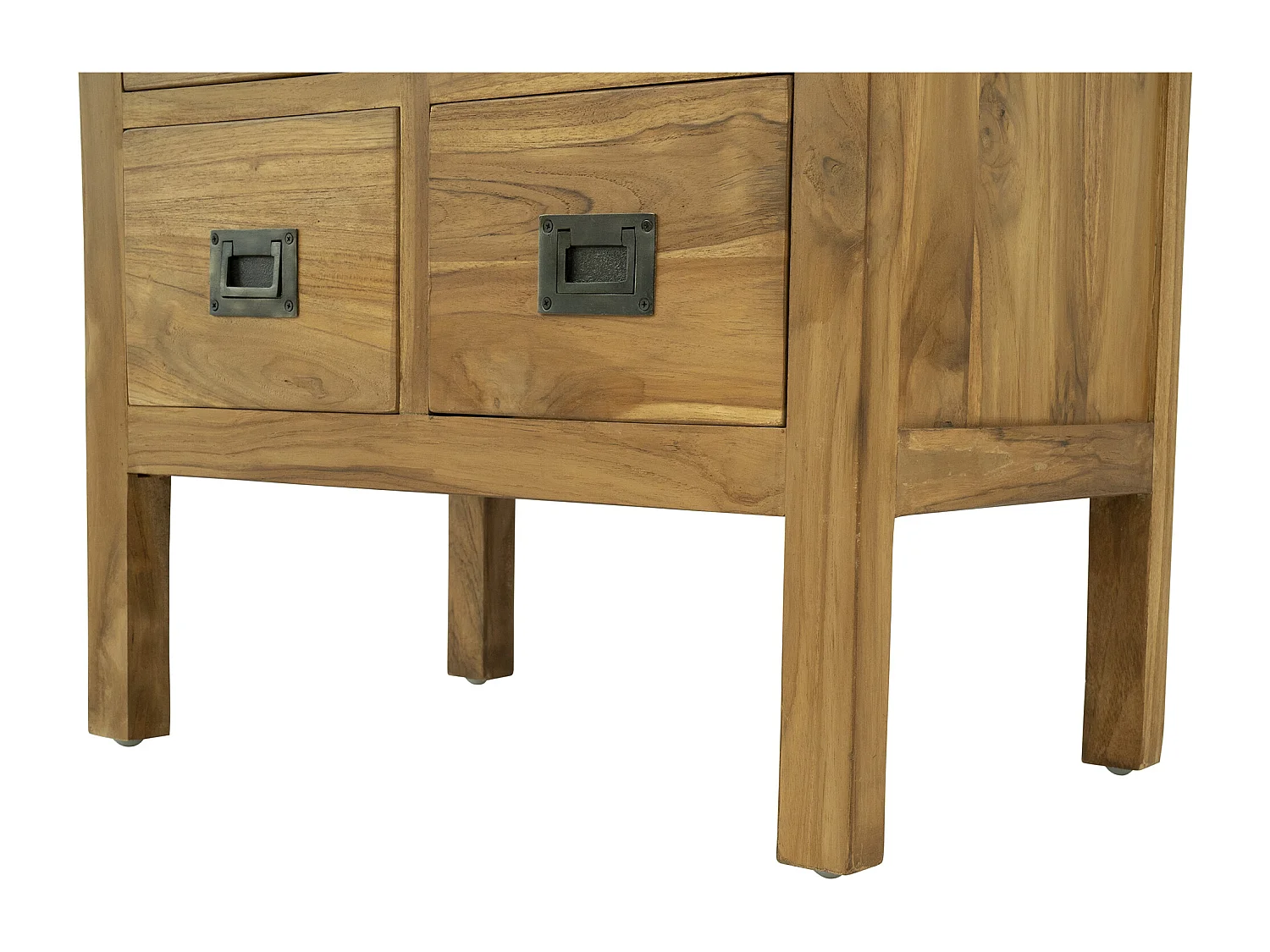 Commode 8 tiroirs - Teck - Coloris : Naturel - LUMIDI