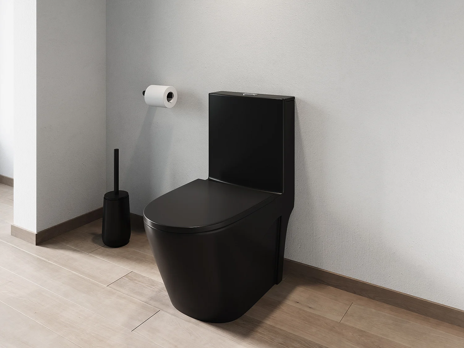 WC negro mate de cerámica - NAGILAM