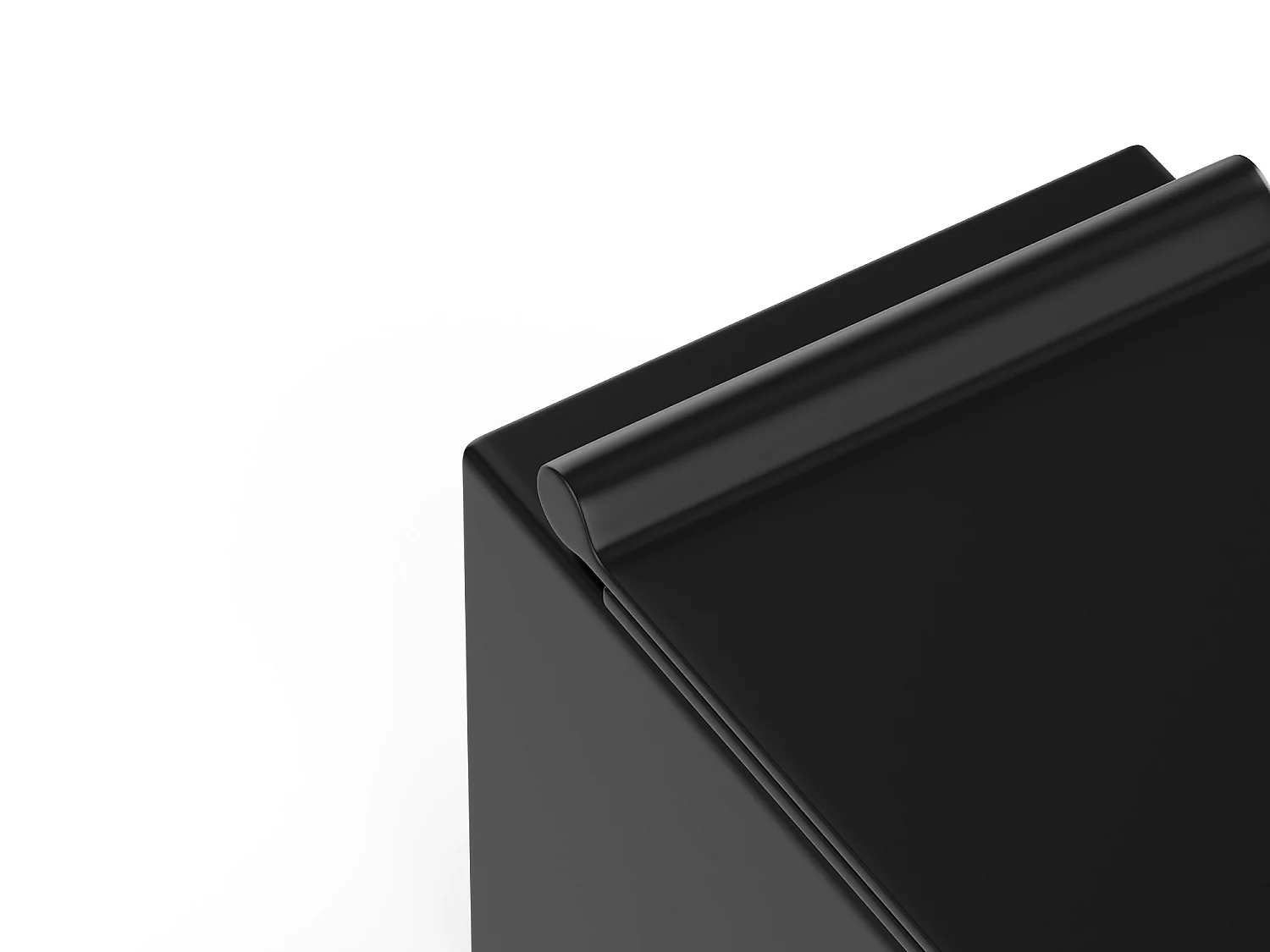 WC suspendu noir mat en céramique sans bride - CLEMONA