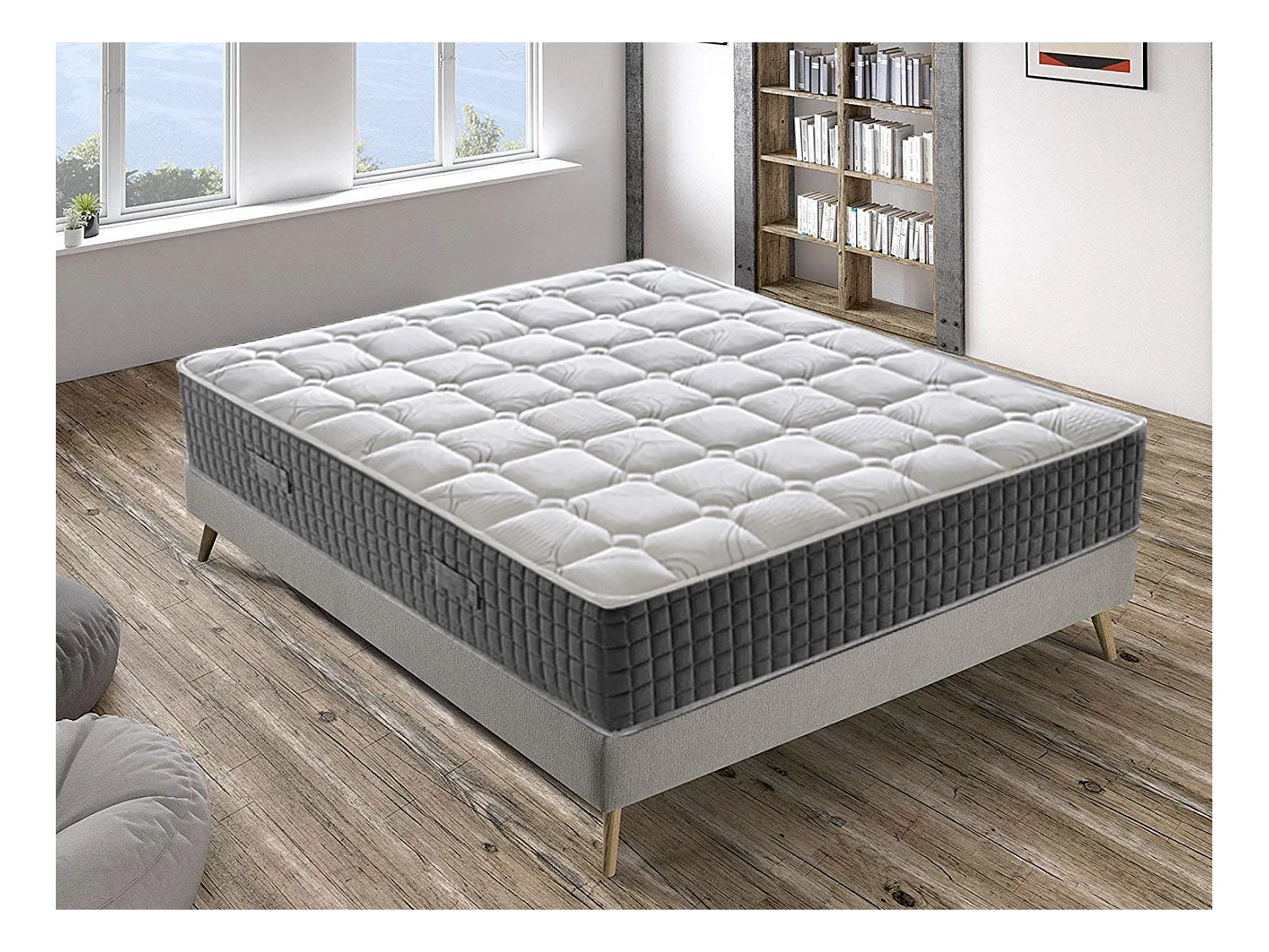 Matelas Mousse - Accueil Mémoire De Forme - Haut 30 Cm - 11 Zones Différenciées 120x200 cm