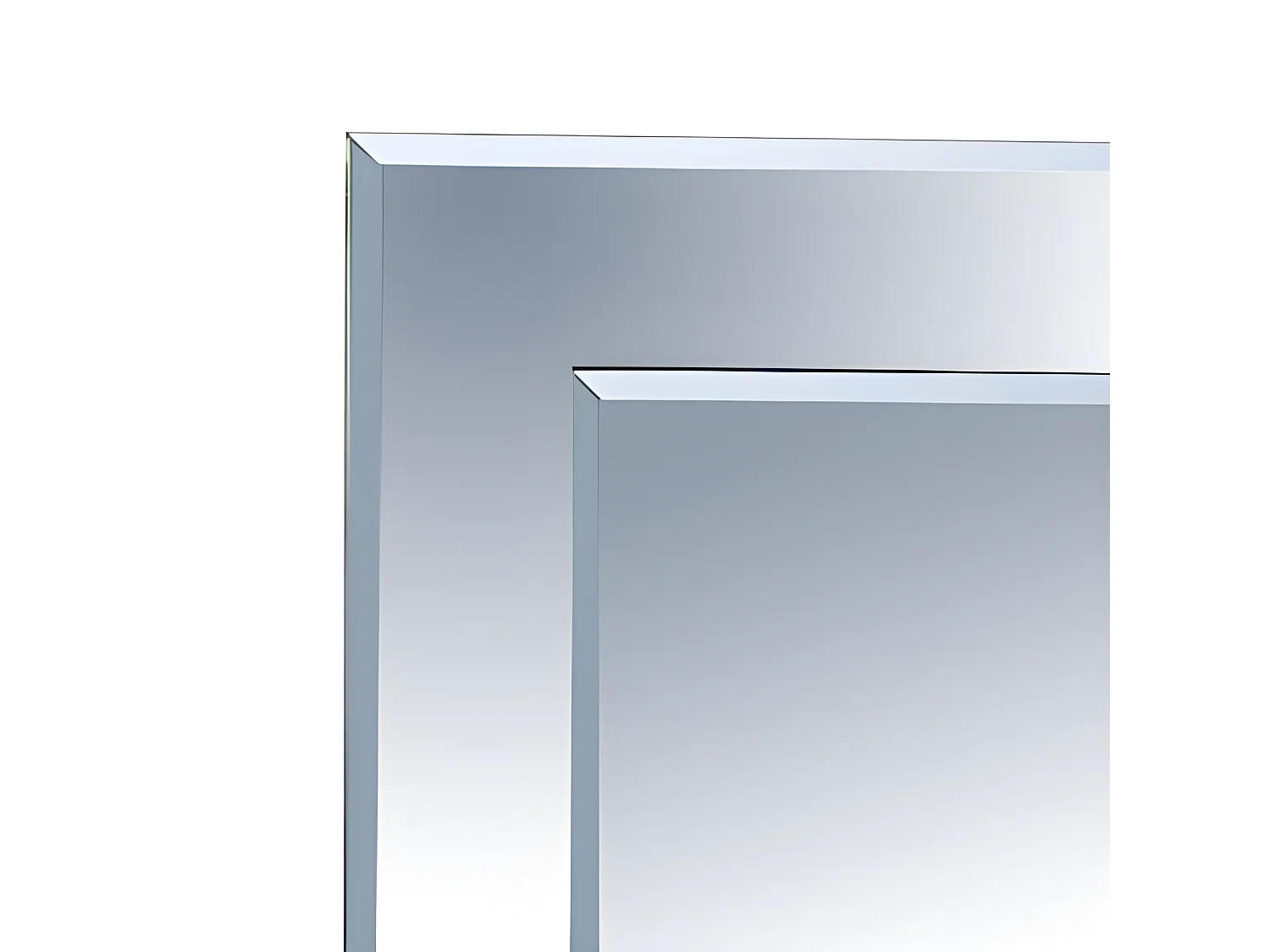 Miroir Artisanal de Salle de Bain Miroir Vertical ou Horizontal 65 * 90cm 5mm Aica
