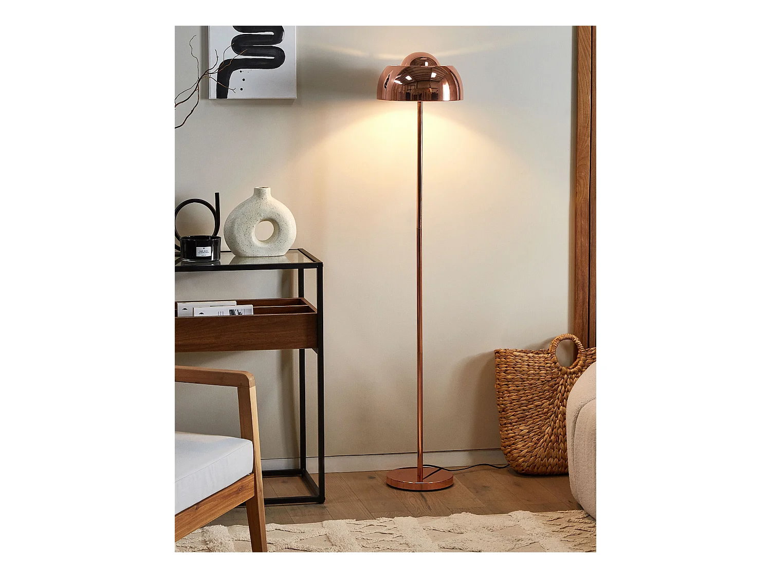 Lampadaire SENETTE Métal Cuivré