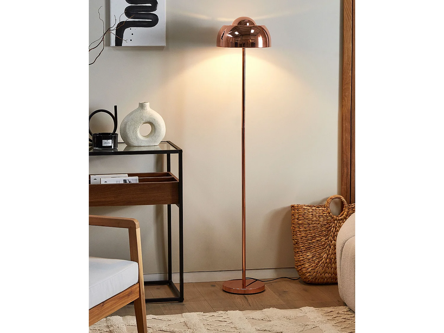 Lampadaire SENETTE Métal Cuivré