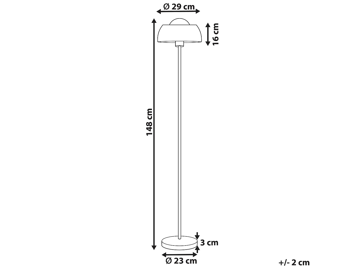 Lampadaire SENETTE Métal Cuivré