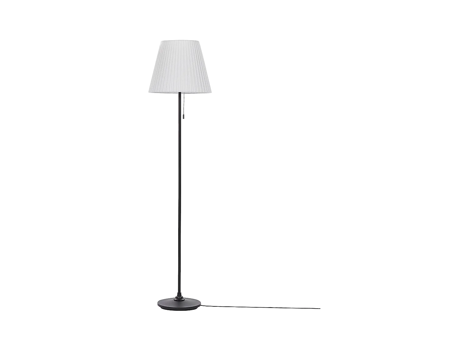 Lampadaire noir et blanc en métal TORYSA