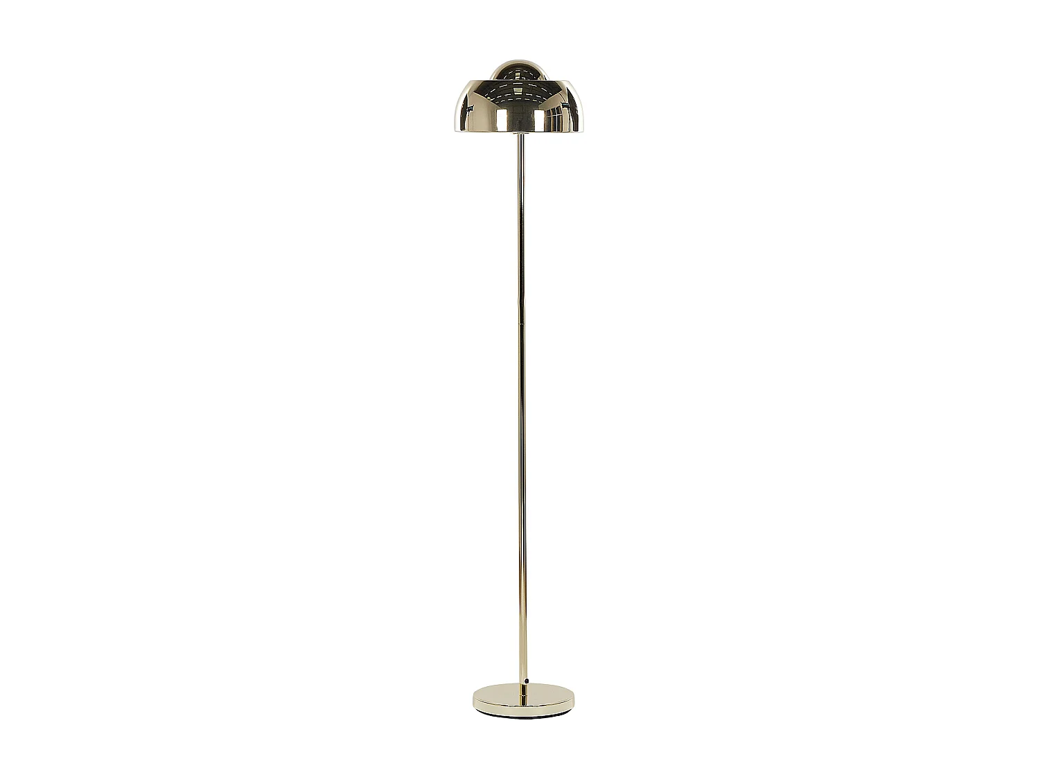 Moderne Stehlampe gold aus Stahl Dekolampe 148 cm Senette