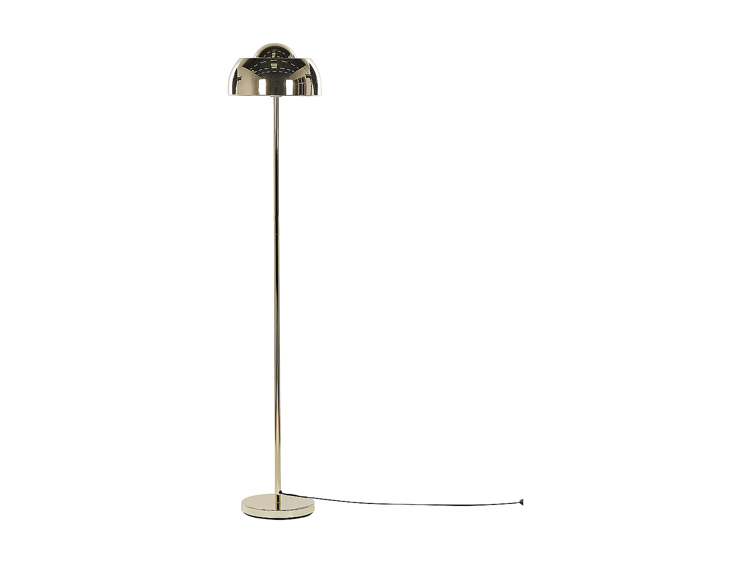 Moderne Stehlampe gold aus Stahl Dekolampe 148 cm Senette