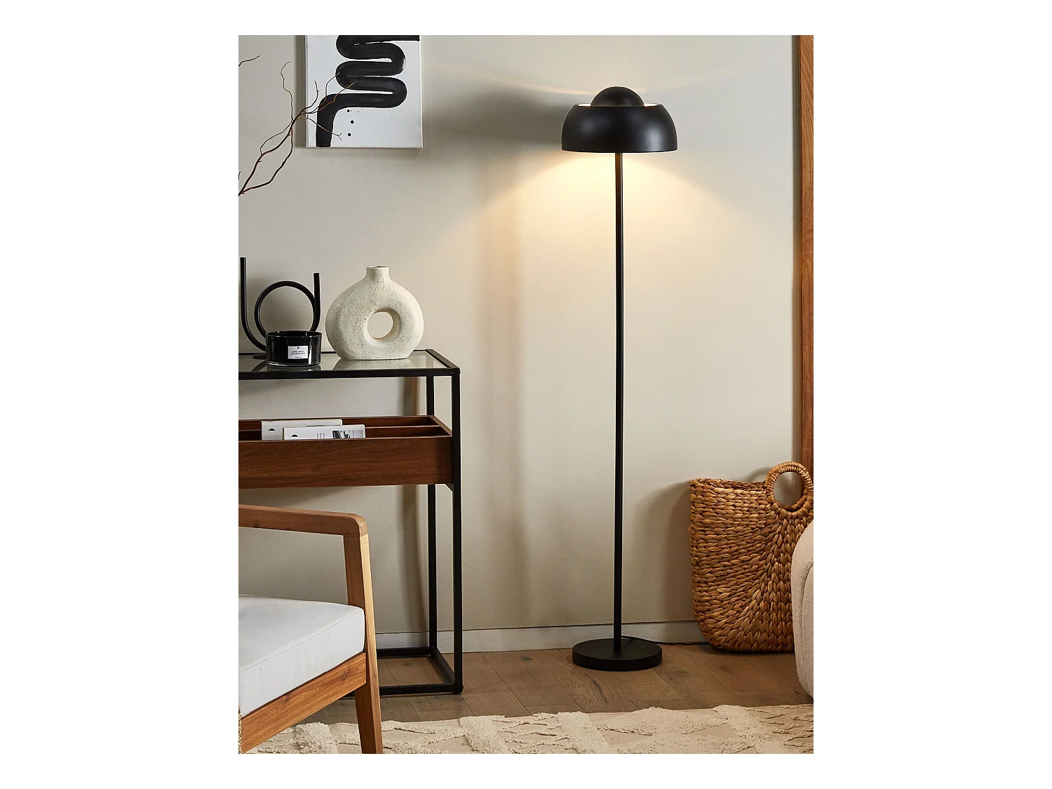 Stehlampe SENETTE Metall Schwarz