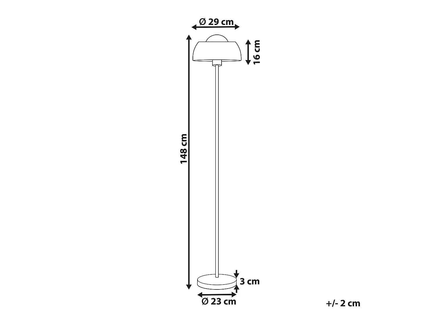 Stehlampe SENETTE Metall Schwarz