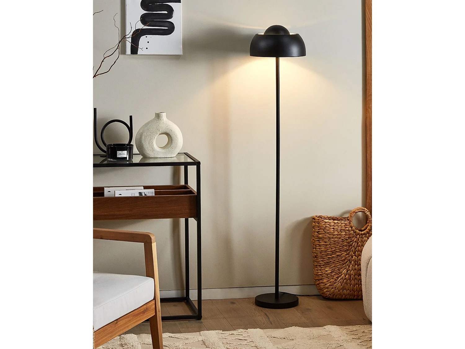 Lampada da pavimento SENETTE Metallo Nero