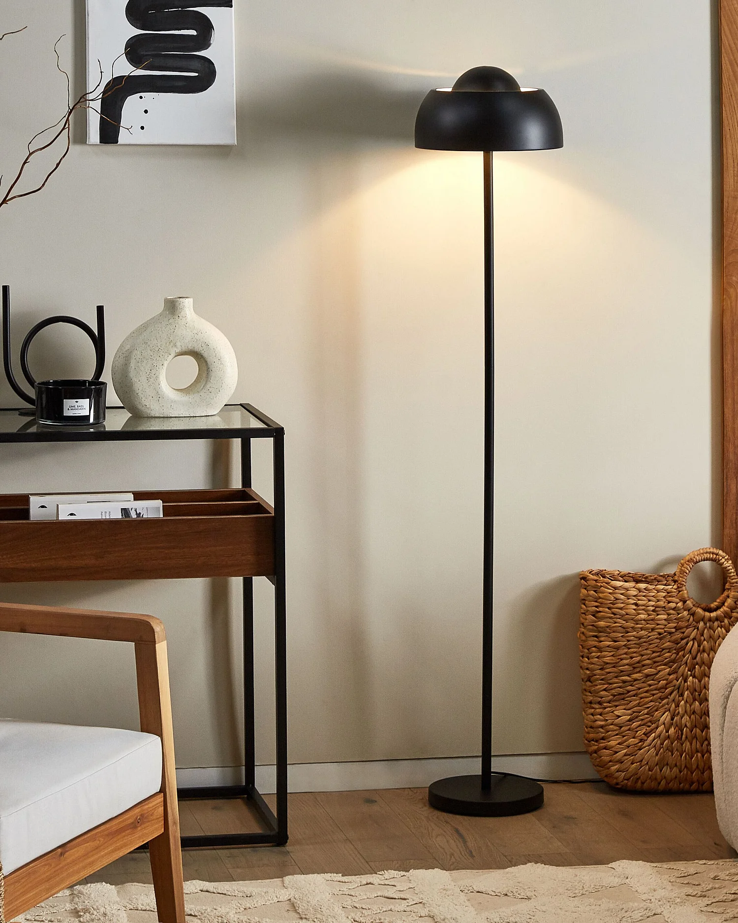 Staande lamp SENETTE Metaal Zwart