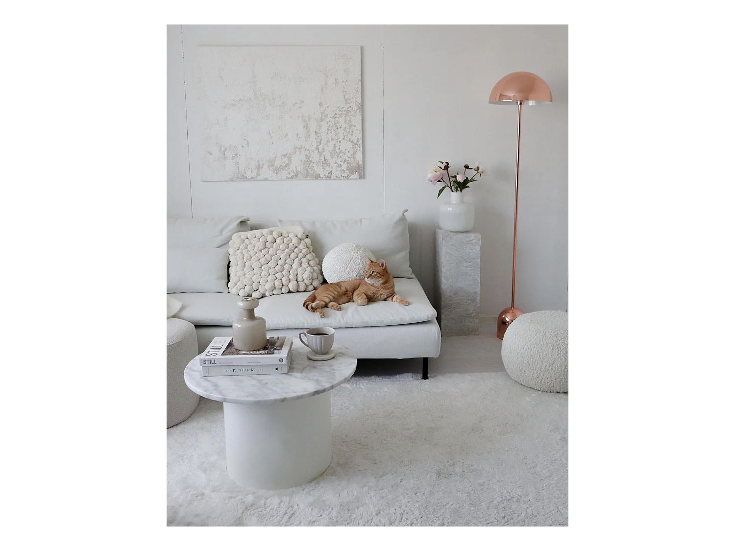 Moderne Stehleuchte Metall kupfer Höhe: 158 cm Macasia