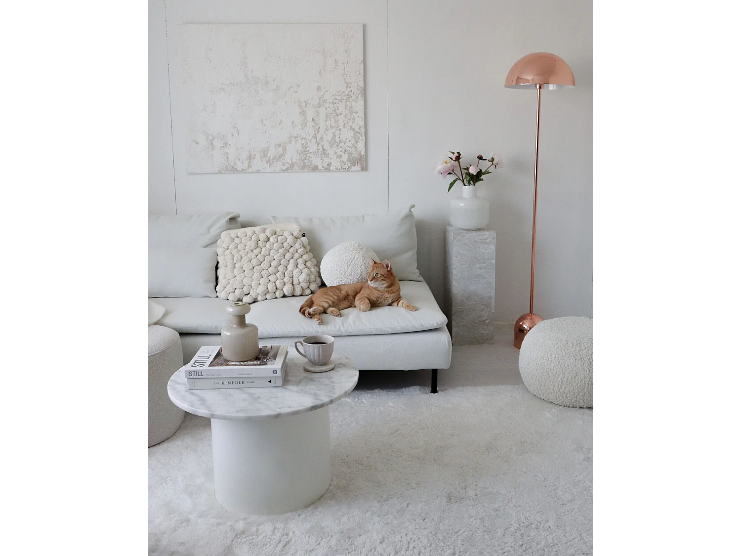 Moderne Stehleuchte Metall kupfer Höhe: 158 cm Macasia