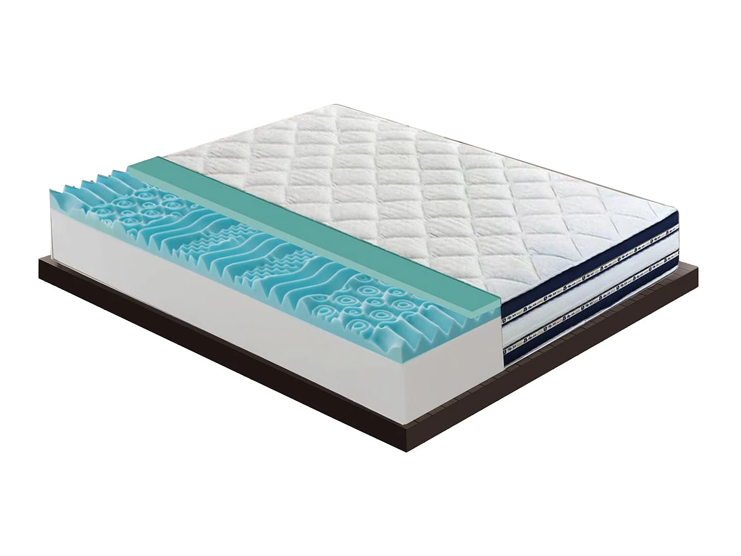 Matelas en mémoire de forme et gel rafraîchissant de 27 cm de hauteur modèle Fantasma 90x200 cm