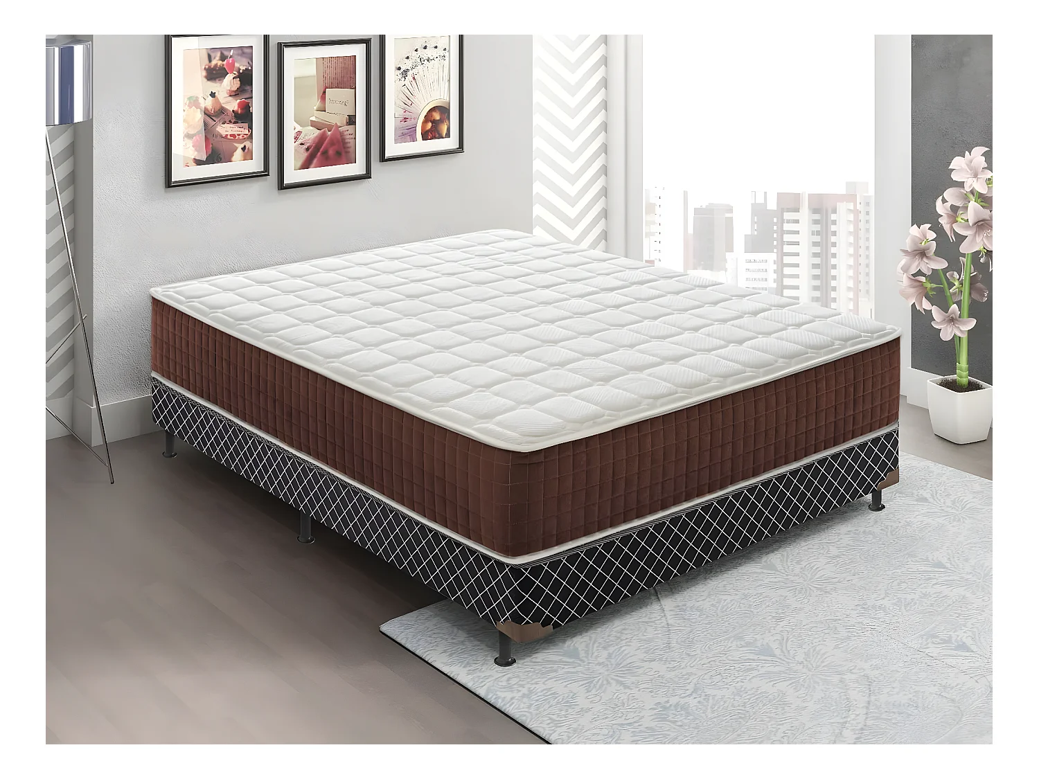 Matelas à mémoire de forme 30 cm modèle Imperial 140x190 cm