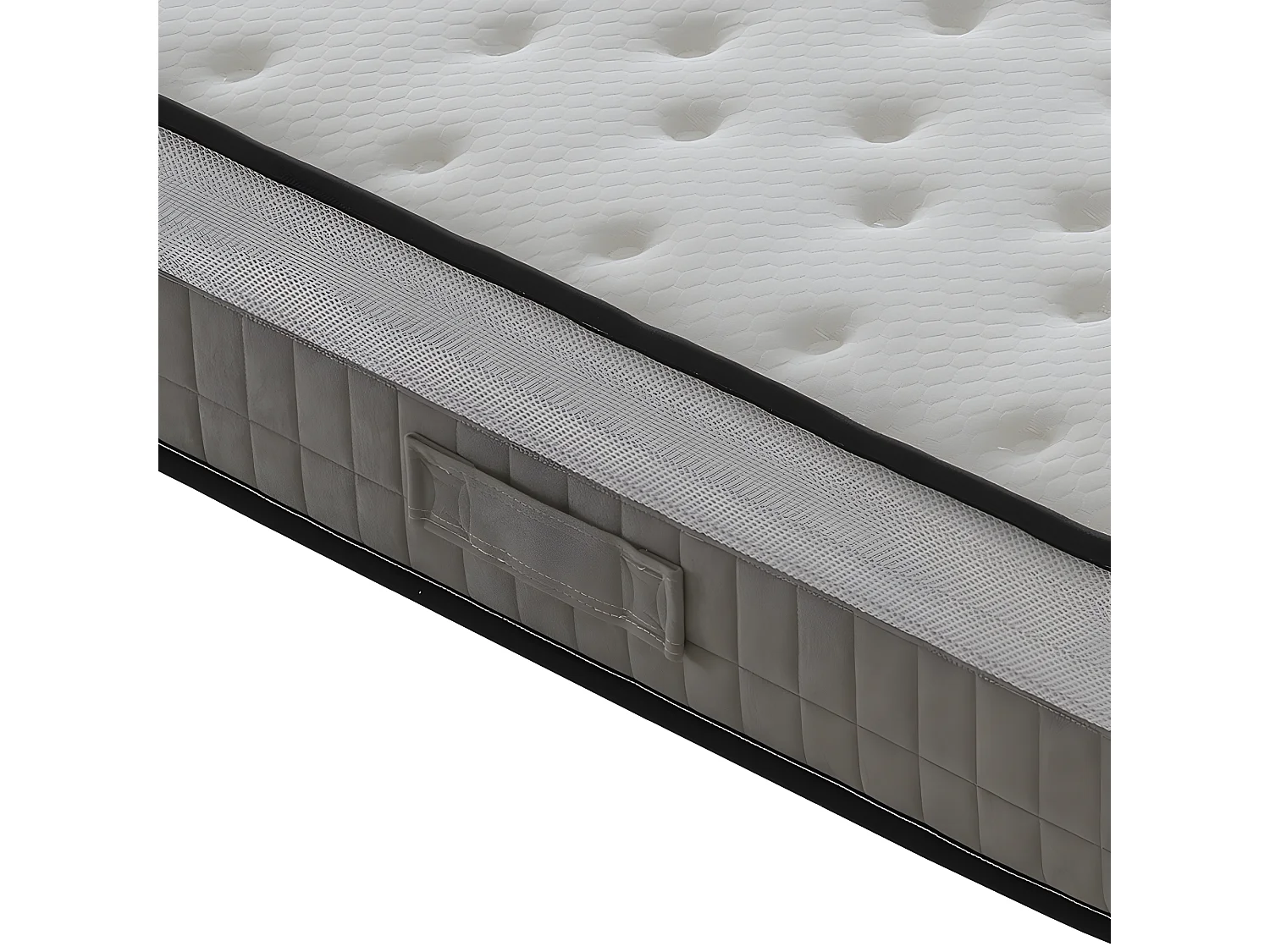 Memory Foam Matras met hoge dichtheid 22 cm Hoog - Drukpuntontlastend systeem - Niet-vervormbaar elastiek 160x190