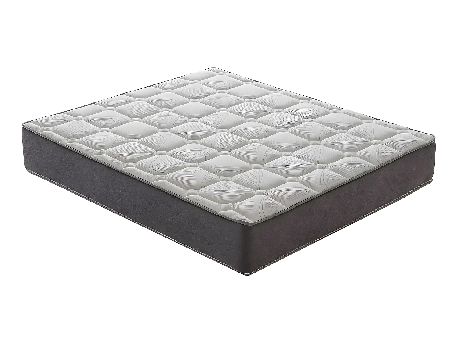 Matelas à ressorts ensachés et memory foam - memory foam 5 cm - résistant 140x190 cm