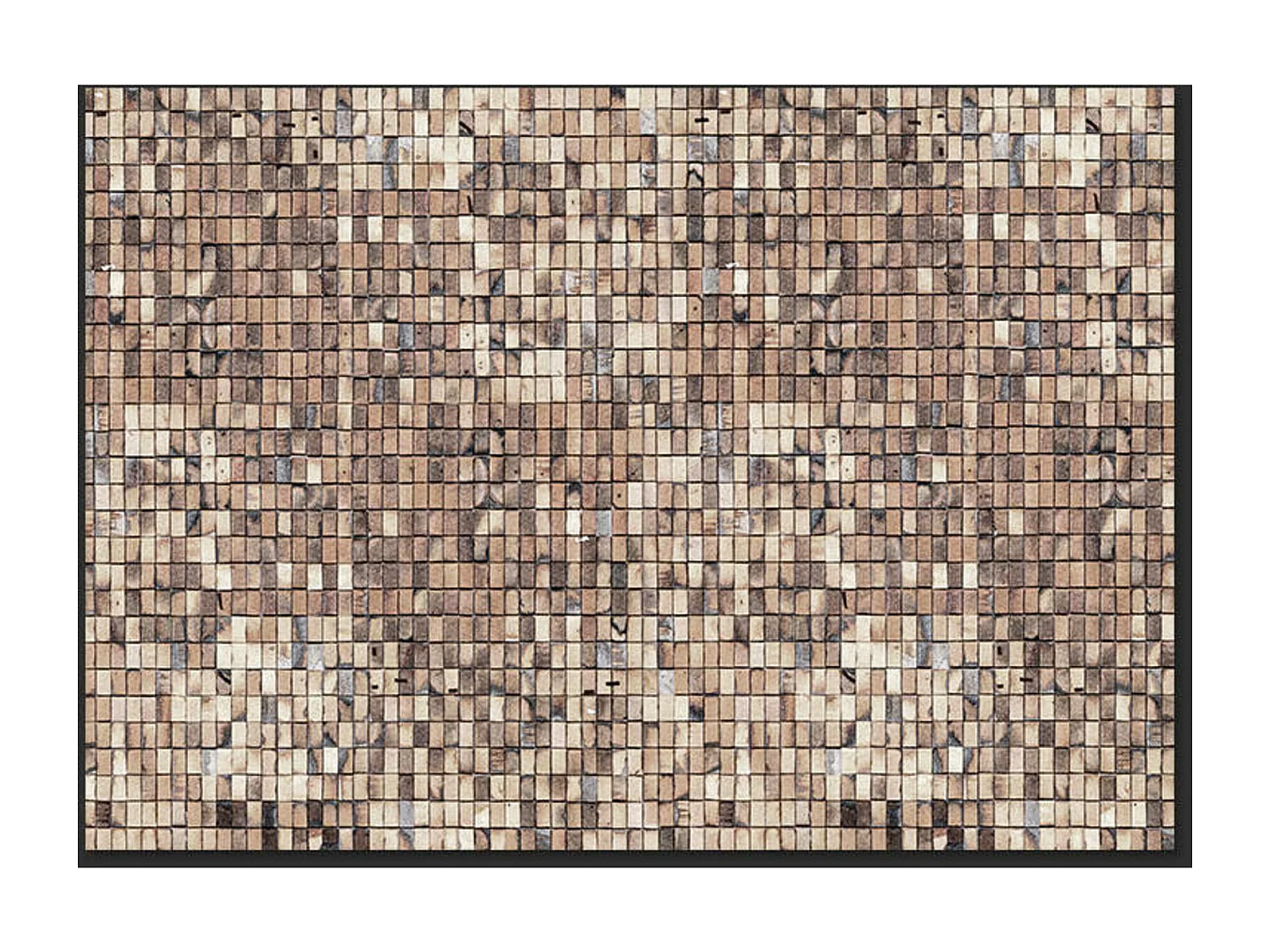 Papier peint mosaïque de briques - 350 x 245 cm