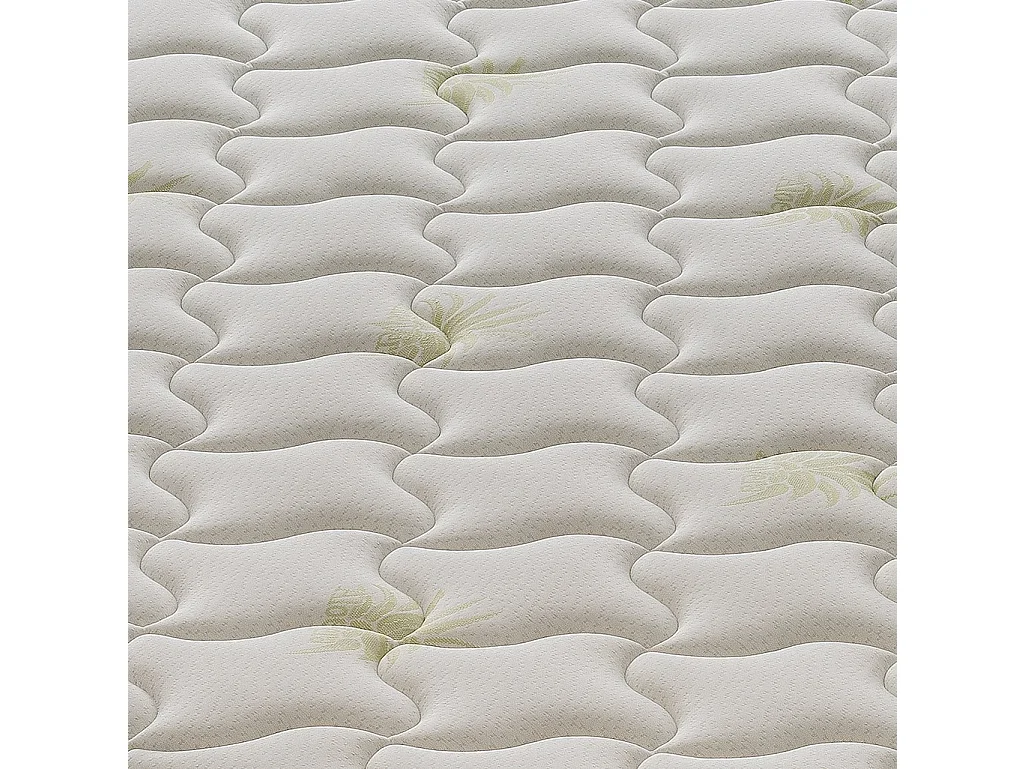 Memory Foam Matras met 9 gedifferentieerde zones - 25 cm hoog - Aloë bekleding 140x200