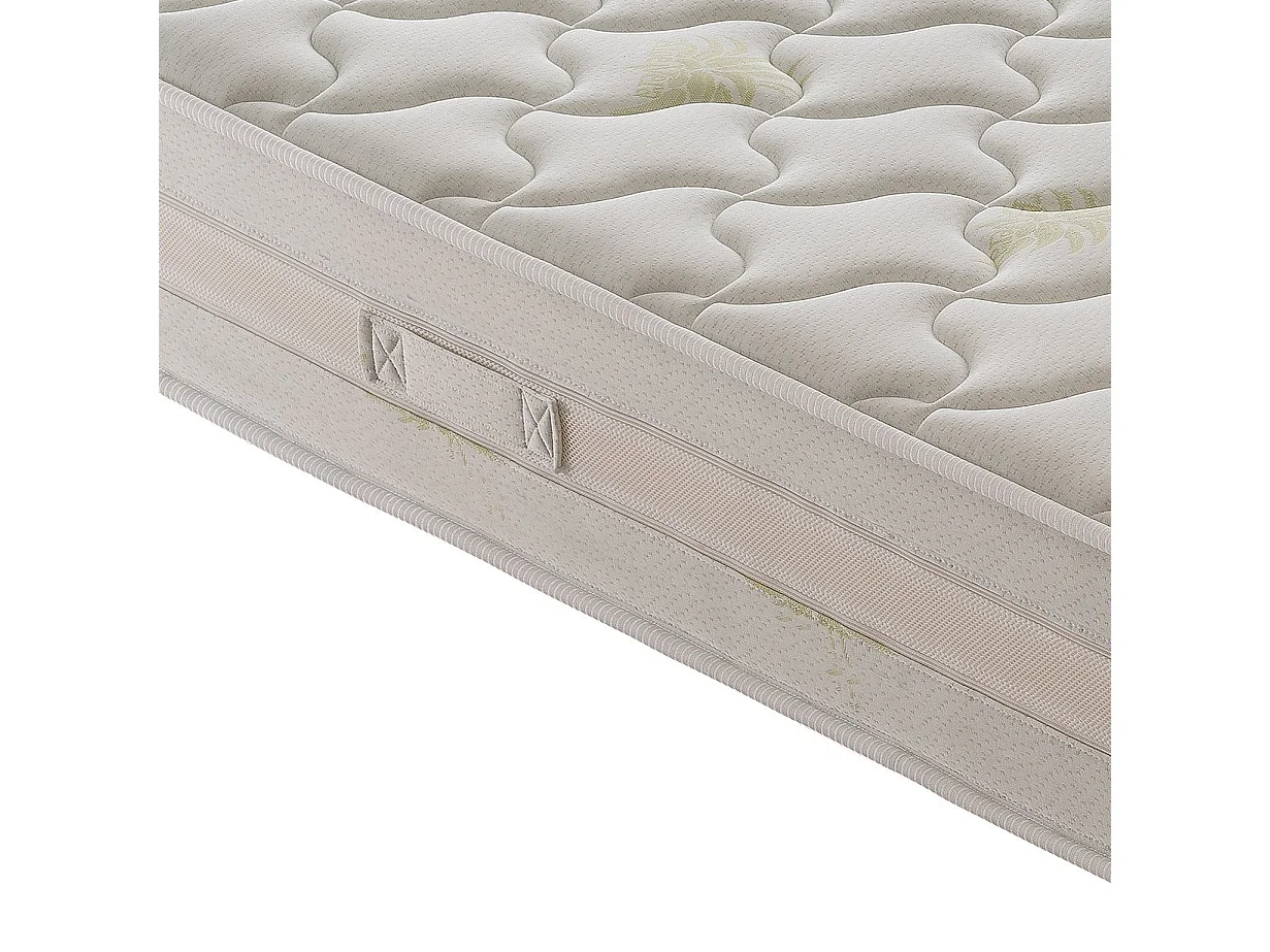 Memory Foam Matras met 9 gedifferentieerde zones - 25 cm hoog - Aloë bekleding 140x200