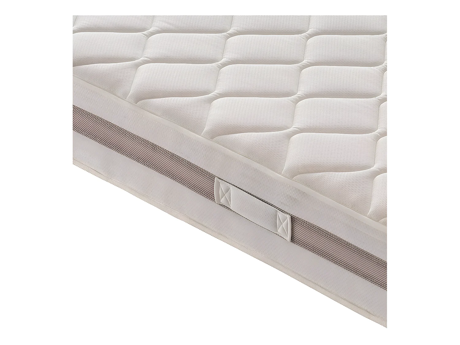 Matelas 900 Ressorts ensachés et mousse mémoire 9 Zones de confort Hauteur 22 cm 160x200 cm