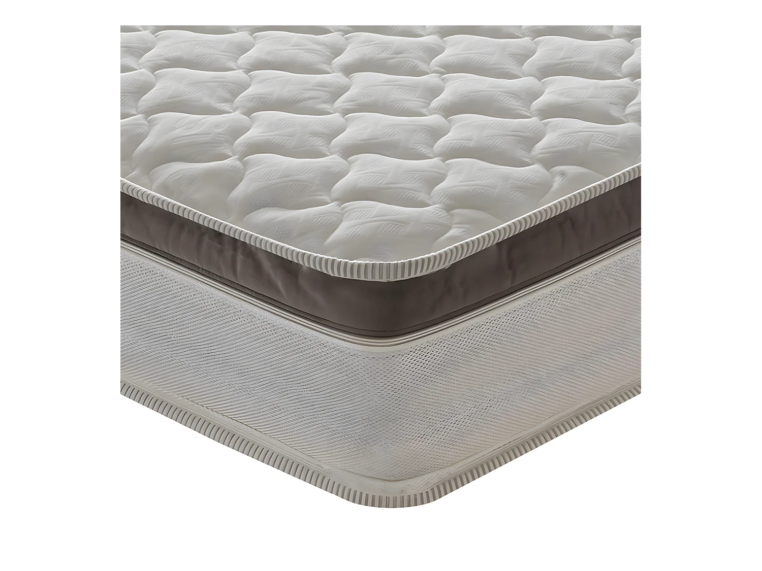 Matelas Ressorts Ensachés 1600 - Housse Anatomique - 7 Zones De Confort 120x190 cm