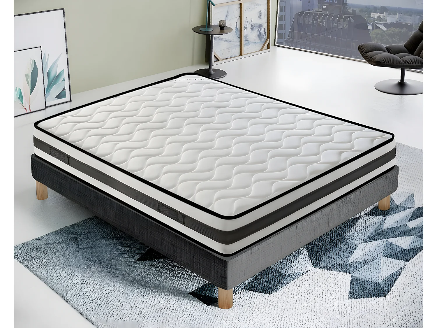 Matelas Waterfoam - Haute Densité - Haut 20 Cm - Réversible 120x190 cm
