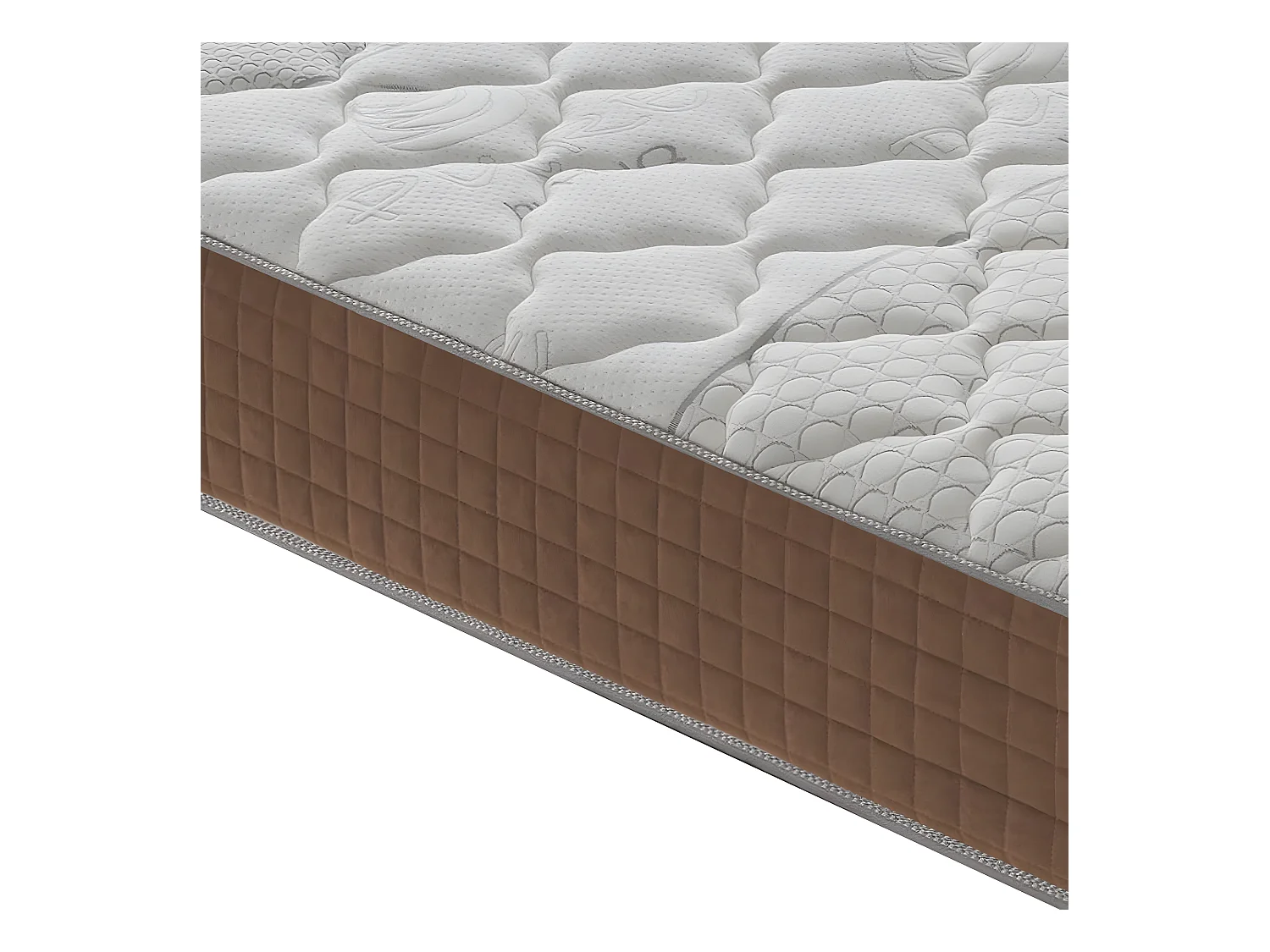 Matelas 1600 ressorts ensachés et mousse à mémoire à 9 zones - 25cm de hauteur 180x200 cm