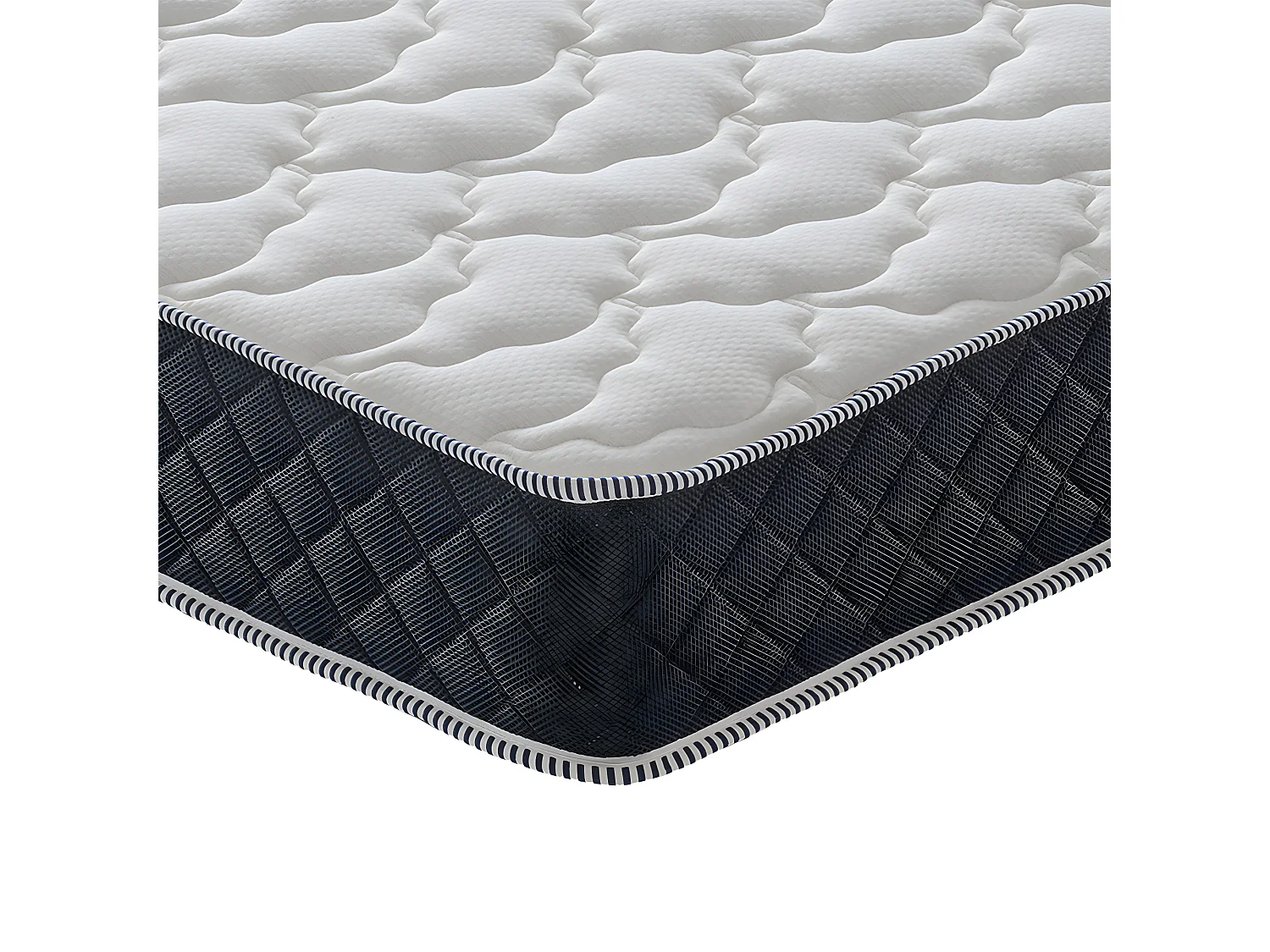 Matelas à mémoire de forme anatomique 11 zones 140x200 cm, fermeté moyenne, 22 cm de hauteur