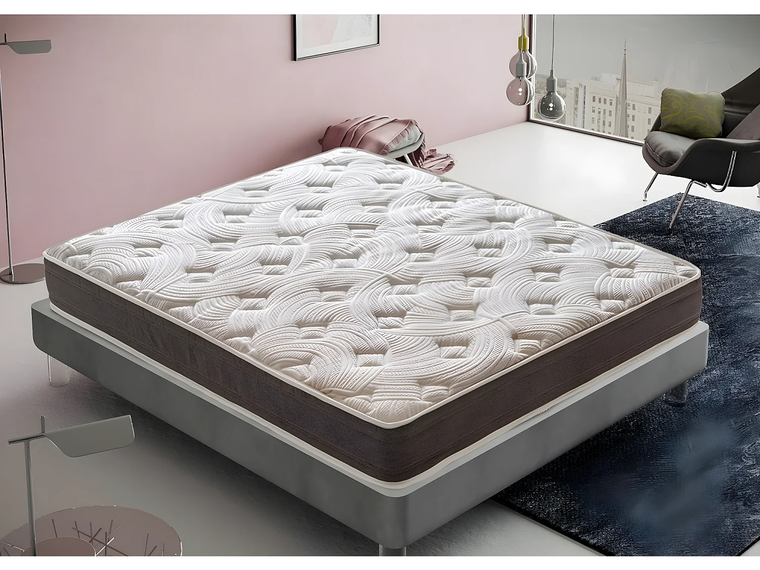 Colchão Memory Foam - 15 cm de altura - 13 Zonas de Conforto - Firmeza H3 80x200