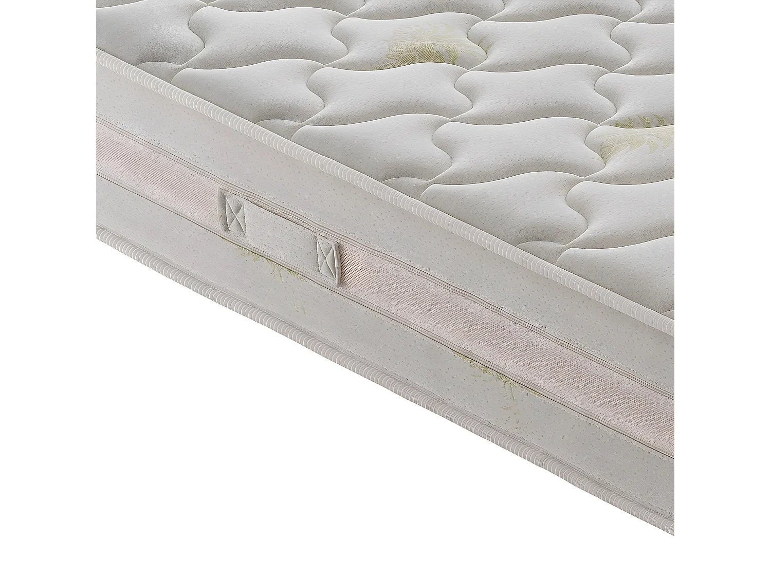 Matelas en mousse à mémoire de forme - 9 zones différentes - Haut 25 cm - Housse amovible en aloès 120x200 cm