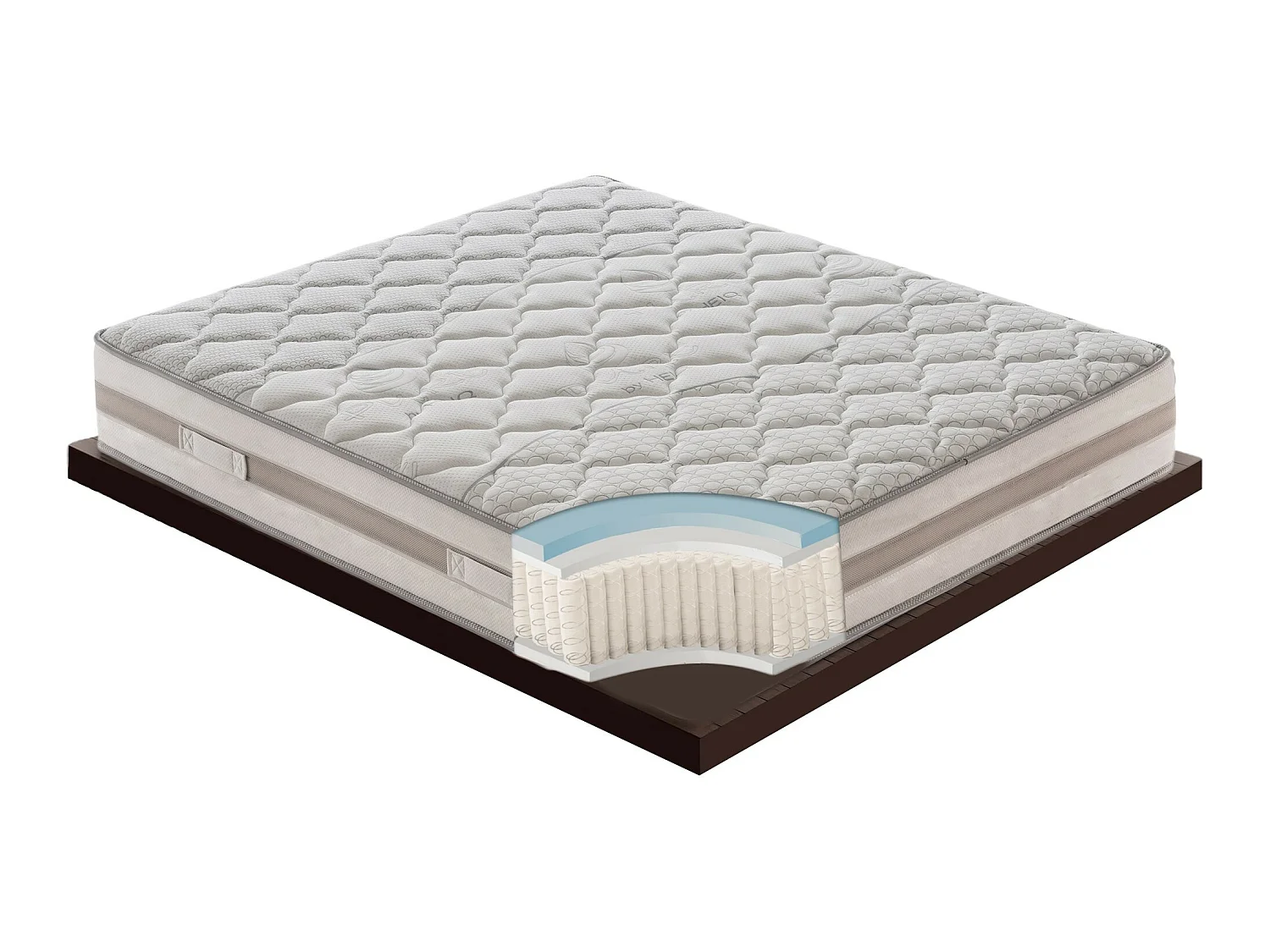 Matelas à 800 Ressorts Ensachés - Hauteur 25 Cm - 9 Zones De Confort Modèle Relax 90x200 cm