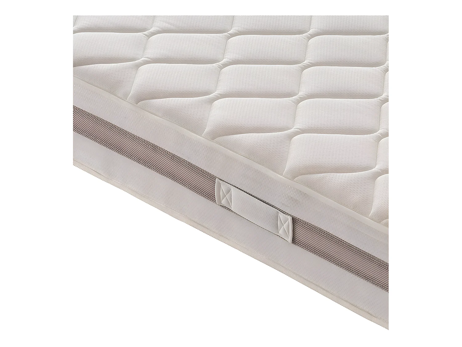 Matelas à Ressorts ensachés et mousse mémoire 9 Zones de confort Hauteur 22 cm 140x190 cm