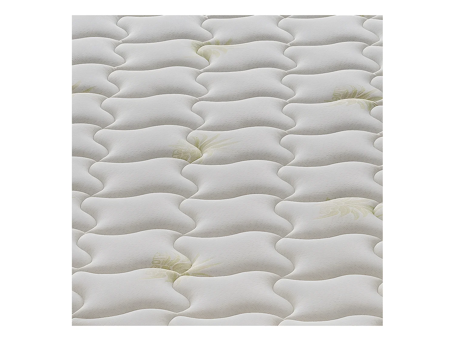 Memory Foam Matras met 9 gedifferentieerde zones - 25 cm hoog - Aloë bekleding 140x190