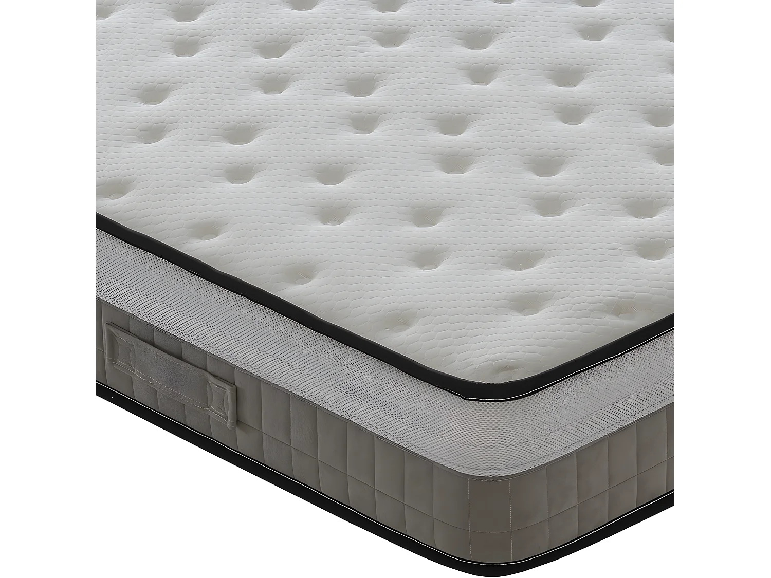 Memory Foam Matras met hoge dichtheid 22 cm Hoog - Drukpuntontlastend systeem - Niet-vervormbaar elastiek 140x200