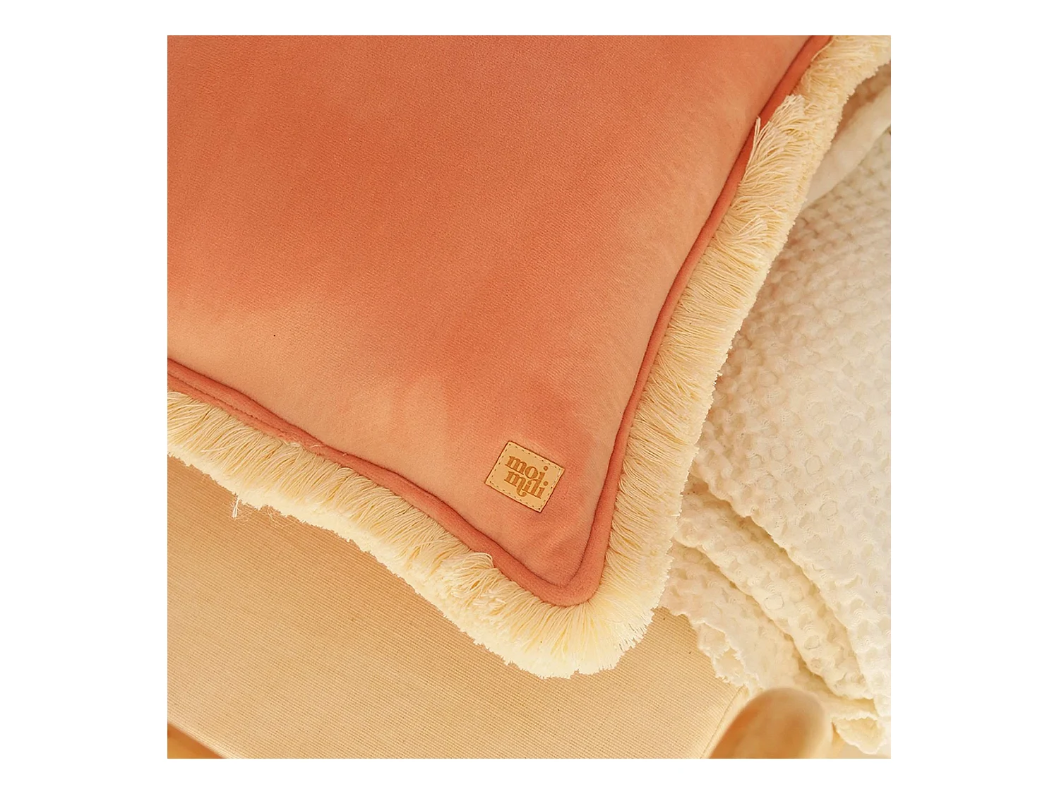 Coussin carré molletonné bébé enfant soft touch