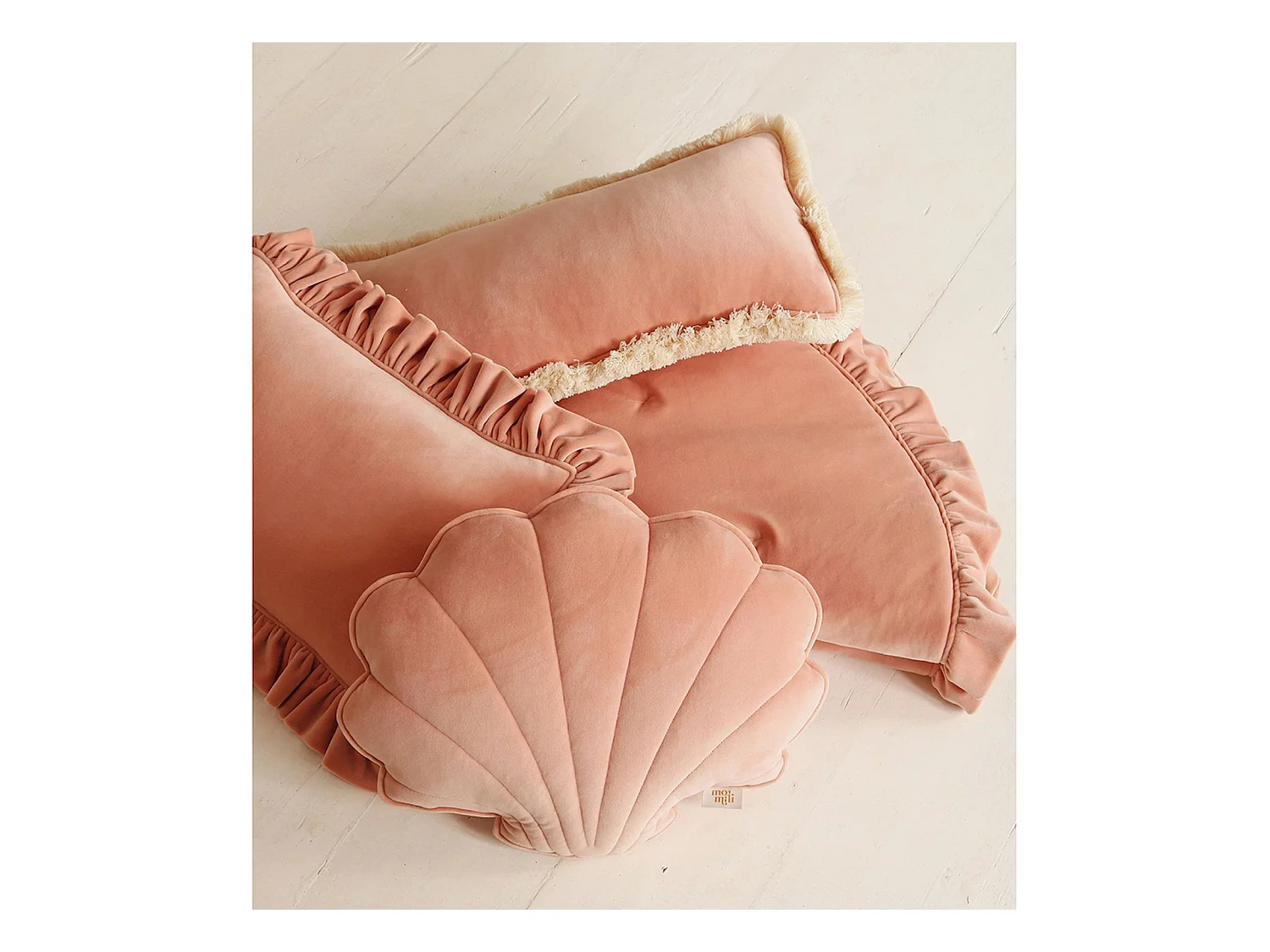 Coussin carré molletonné bébé enfant soft touch