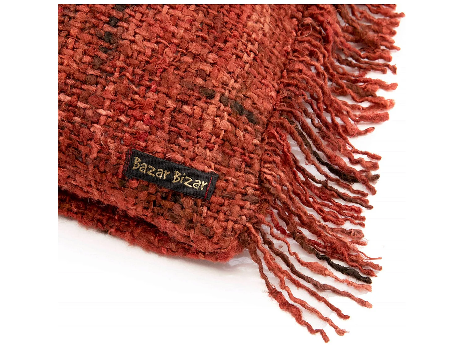 Housse coton rouge boho Oh My Gee Bazar Bizar