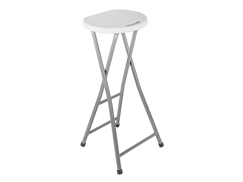 Tabouret de bar haut, finition métal, 31,5x28x70 cm
