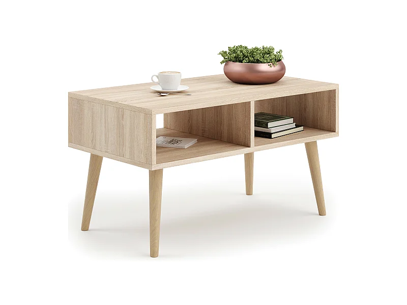 Table basse scandinave SLIMY - Chêne claire