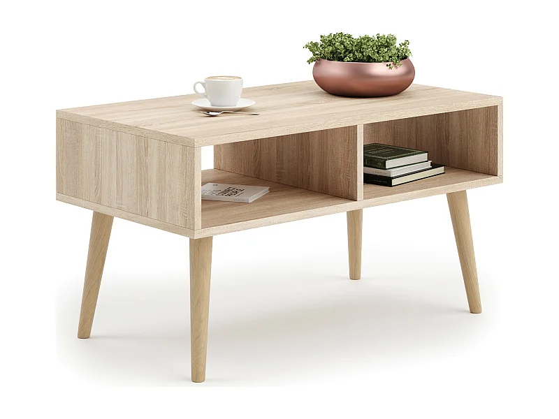 Table basse scandinave SLIMY - Chêne claire