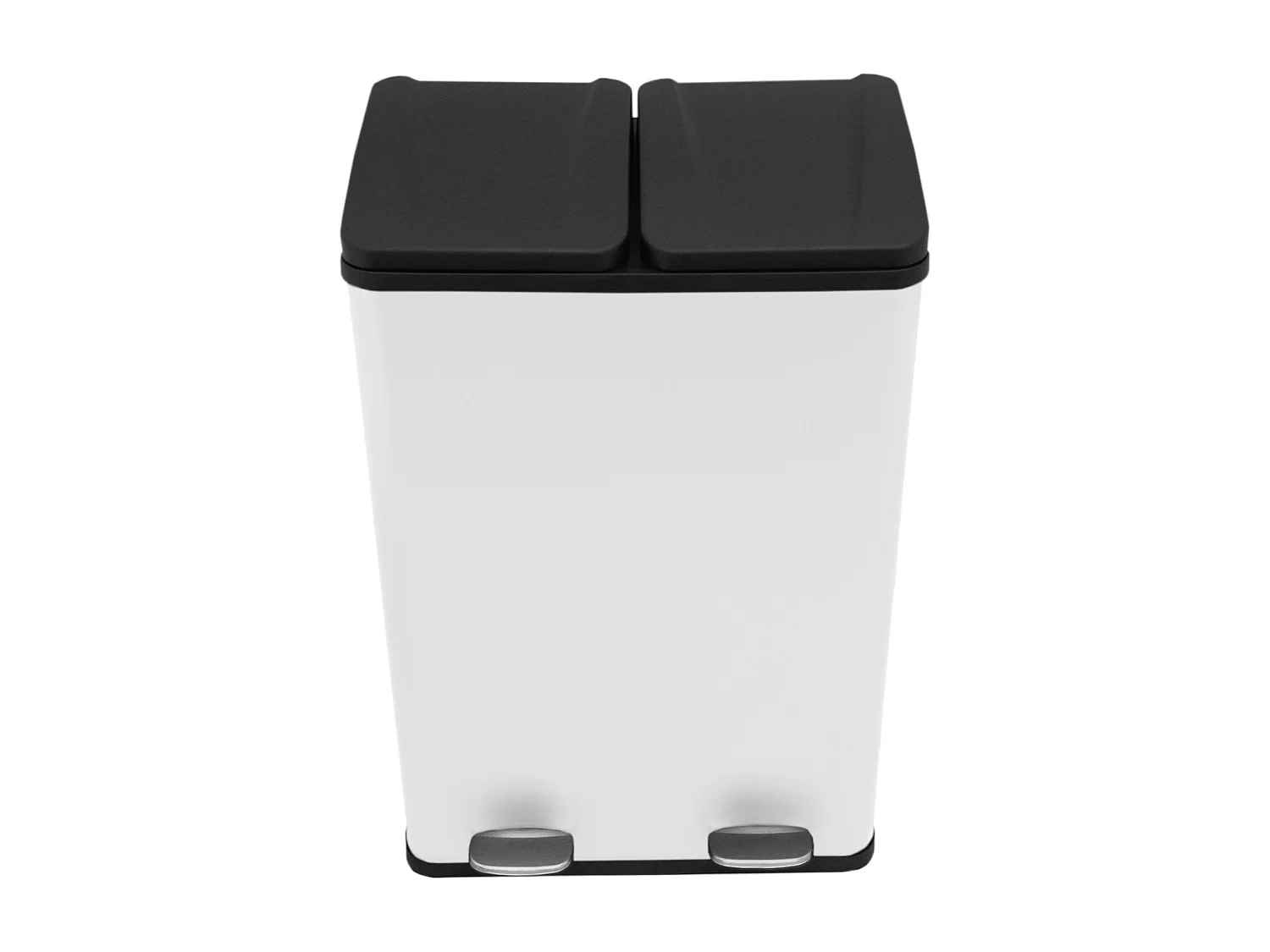 Dubbele Pedaalemmer 60 L - Wit