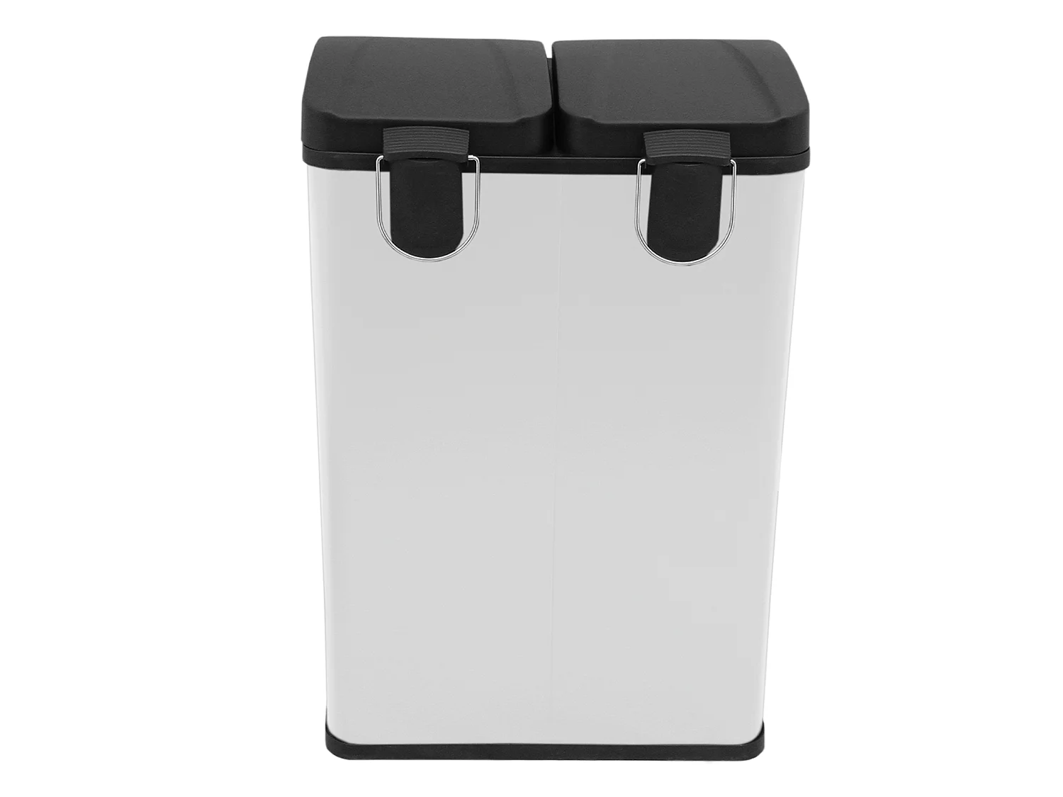Poubelle de Recyclage 60L Double Blanche