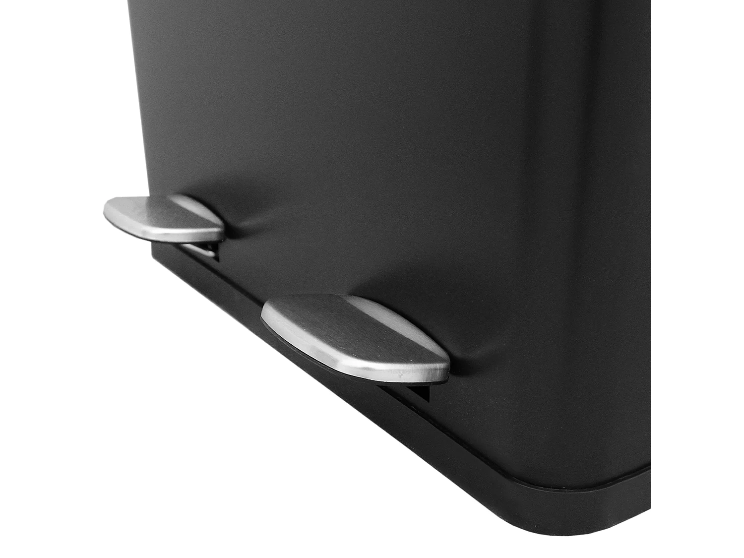 Dubbele Pedaalemmer 60 L - Zwart