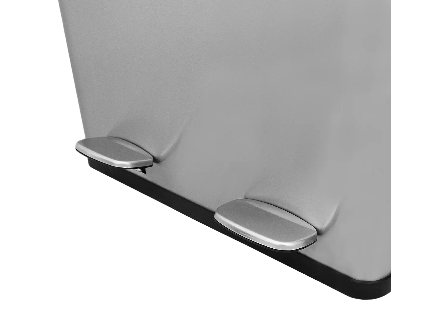 Poubelle de Recyclage 60L Double Acier Inoxydable