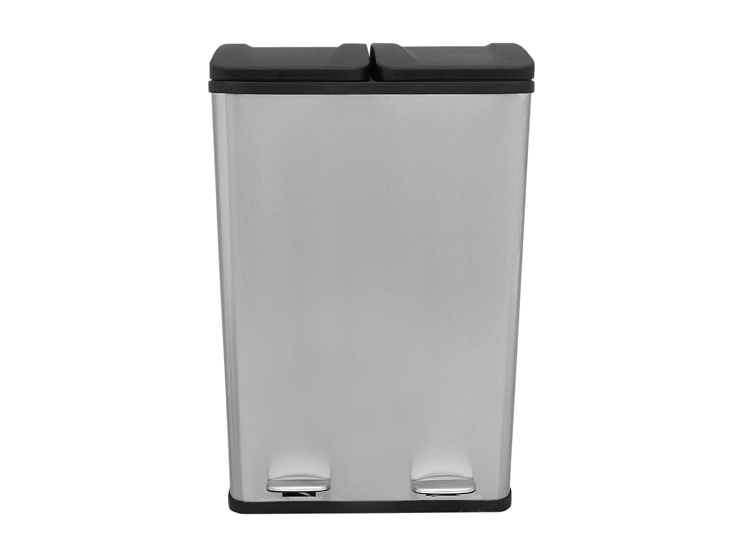 60L Dual Pedal Bin In Stainless Steel
