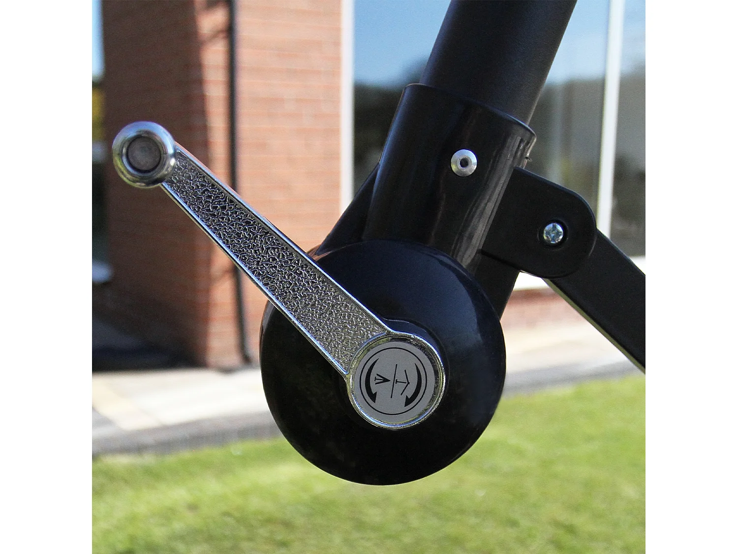 Parasol Cantilever Beige & Base Carrée